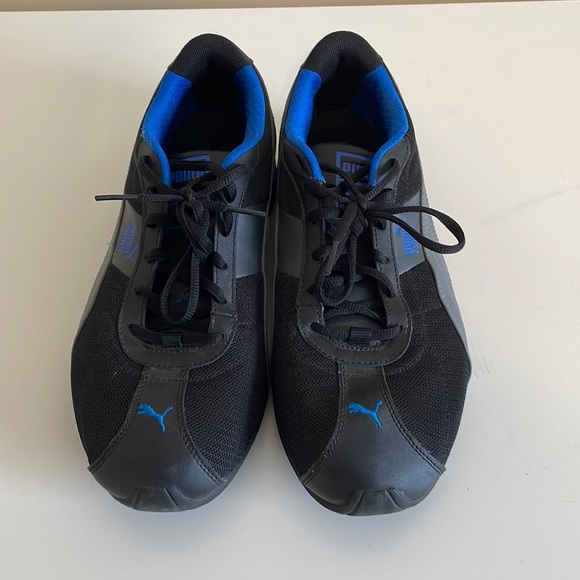 Puma Other - 𝅺Puma Black and Blue Running Shoes Size 9